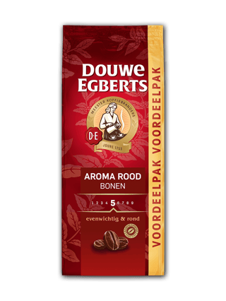 de koffiebonen aroma rood 900 gram
