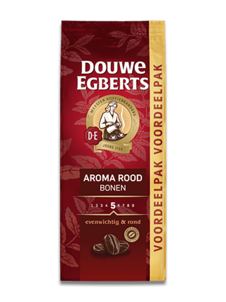 de koffiebonen aroma rood 900gr