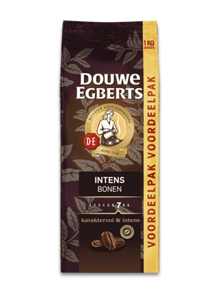 de koffiebonen intens front 1kg