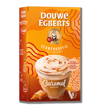 de oploskoffie latte caramel side r