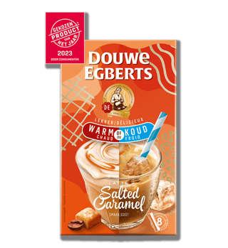 de oploskoffie latte salted caramel front r