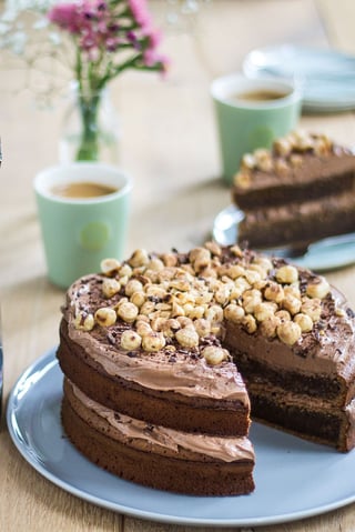 hazelnoot chocoladecake recept