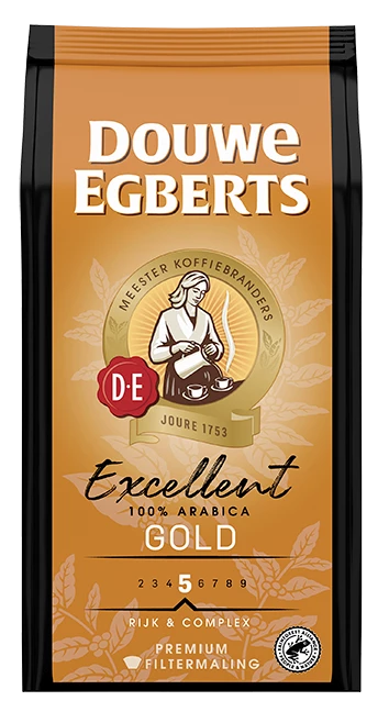 Verpakking Douwe Egberts Excellent Gold Voorkant