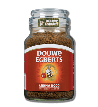 douwe egberts oploskoffie aroma rood